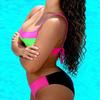 2026 European and American New Foreign Trade Gathering Color Matching Split Bikini Swimsuit Bikini Swimsuit Women