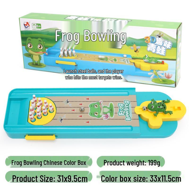 Mini Frog Bowling Marble Catapult Educational Toy for Kids