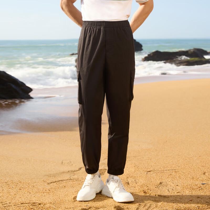 J.Lindeberg Men's Loose Fit Drawstring Cargo Pants