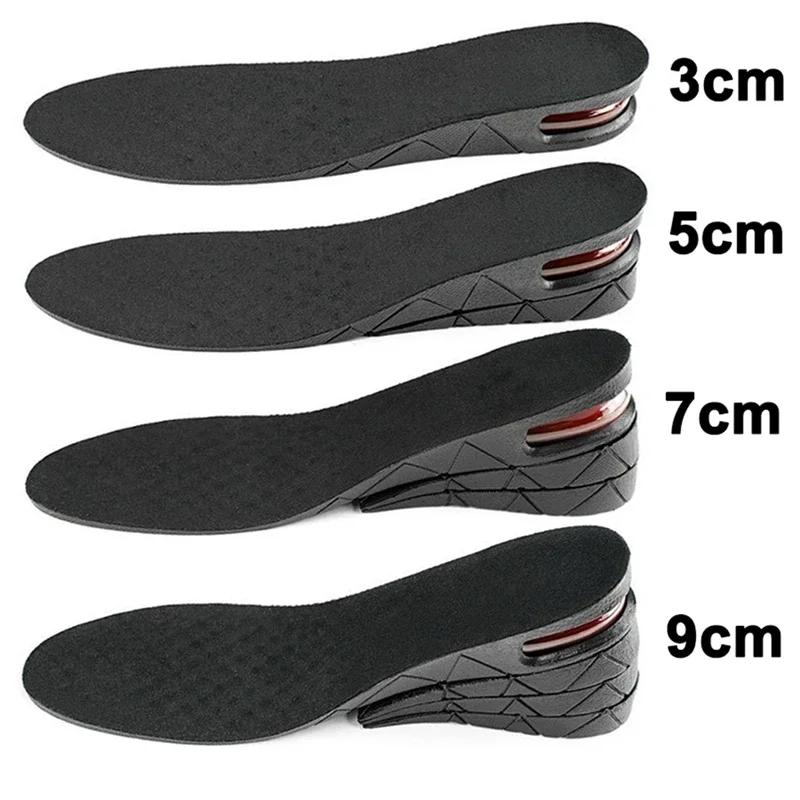 Nuova Soletta Rialzante per Piedi 3cm 5cm 7cm 9cm Altezza Variabile Scarpe Solette Uomo Donna Ammortizzante ad Aria Solette per Scarpe 1 Paio