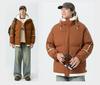 Winter couple hooded cotton-padded jacket new thickened casual loose flow warm cotton-padded jacket solid color versatile cotton-padded jacket