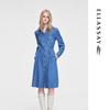 Women's Tencel Denim Belted Shirt Dress