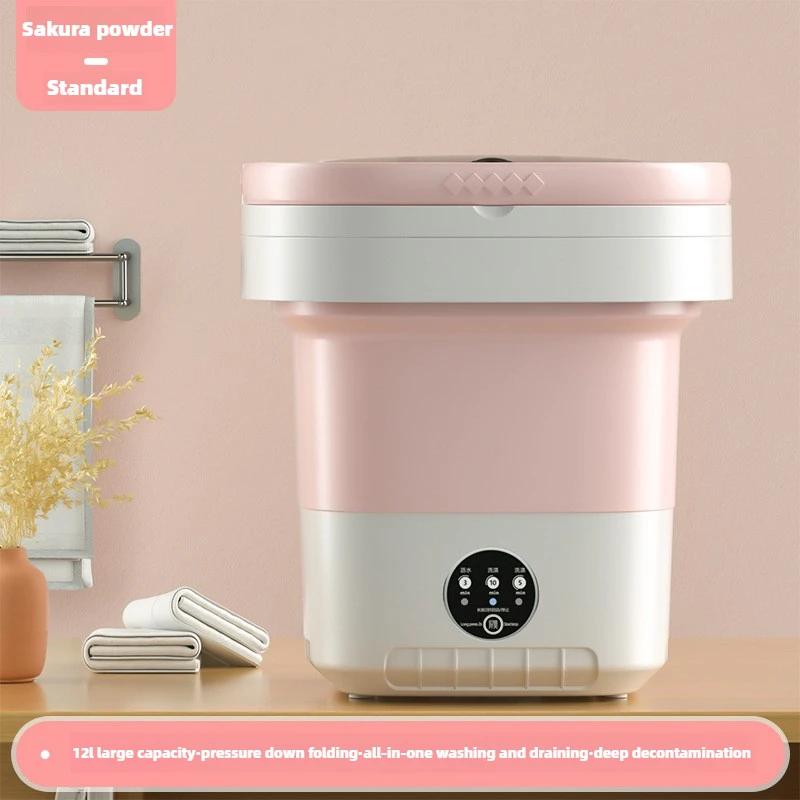 

Складная стиральная машина портативная автоматическая бытовая мини 12 литров маленькая стиральная машина для нижнего белья AU