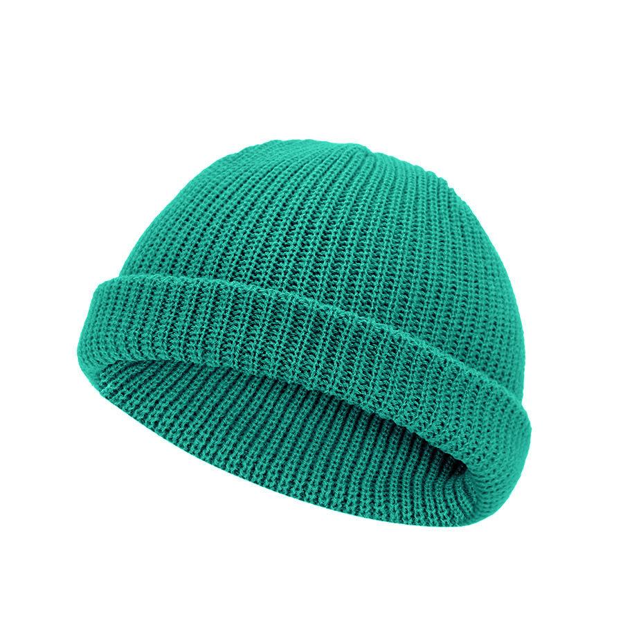 Unisex Retro-Strickmütze – 6-Panel-Mütze aus Wolle im Hip-Hop-Stil