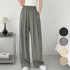 KIM YOUNG JOO GOLF Summer Daily Lightweight And Cool Cooling Elastic Waist Women'S Wide Pants Kpmlsl24