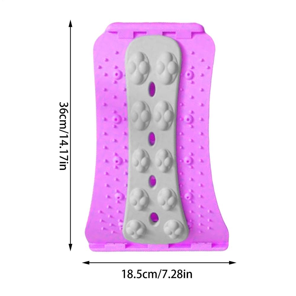 

yoga Lumbar Back Stretcher Adjustable Level Traction Massager Lumbar Back Stretcher Spine Cracker For Spine Discomfort Muscle фиолетовый