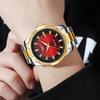 Mens Watches Stainless Steel Belt Quartz Wrist Watch Man Business Watch Calendar Date Luminous Casual Clock