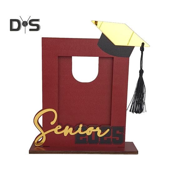 

Рамка для фотографий выпускного 2025 года, деревянная рамка для фотографий класса 2025 года, памятная фоторамка с выпускной шапочкой, подарок для колледжа средней школы Vertical payment