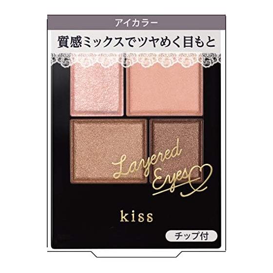 kiss Тени для век Layered Eyes 03 Tea Time 3.8г (х 1)