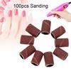 100pcs Nail Sanding Bands Manicure Pedicure Nail Drill Machine Accessory