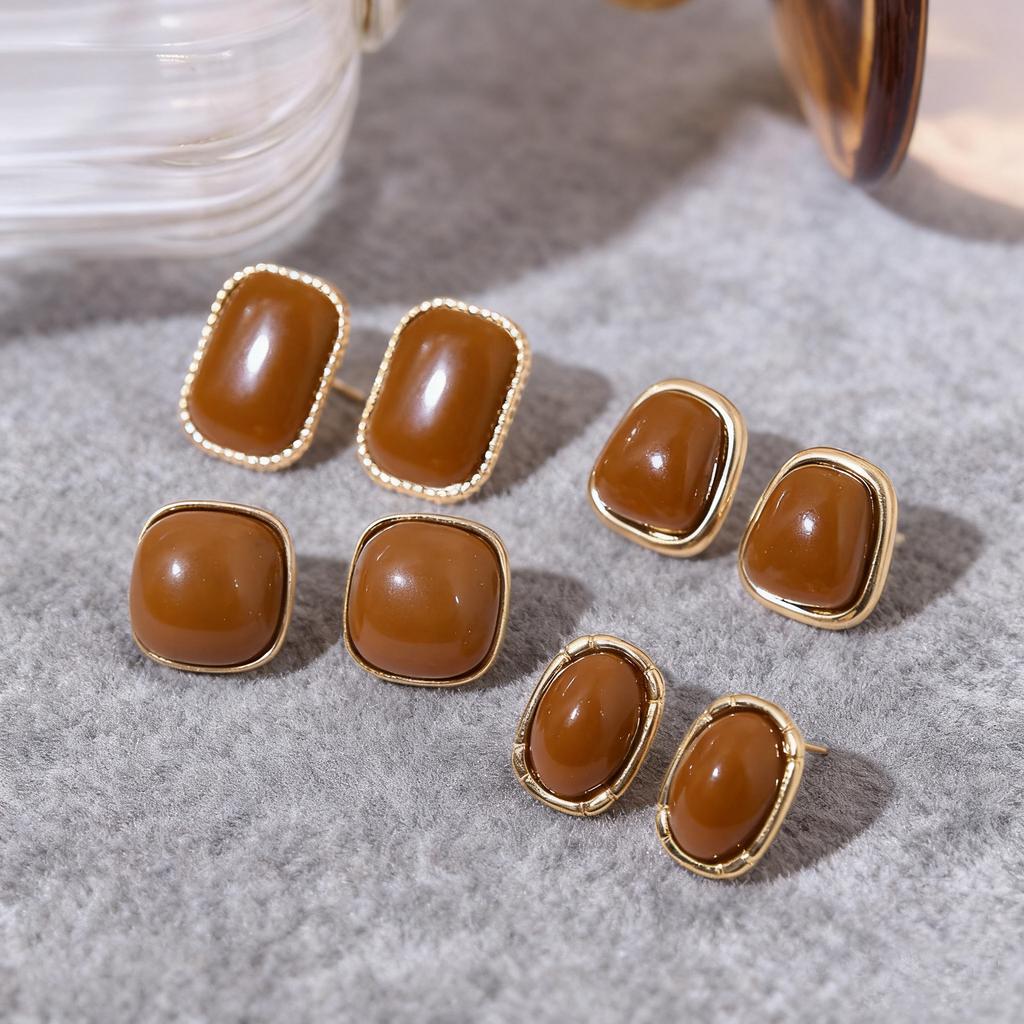 6PCS Set Cute Heart Buterfly Pendant Earrings for Women Girls Unique Aesthetic Charm Daily Wear Anti-allergy  Accessories