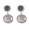 Fashion Metal Button Dangle Earrings ZAA New Classic Vintage Earrings Women's Party Jewelry Accessories