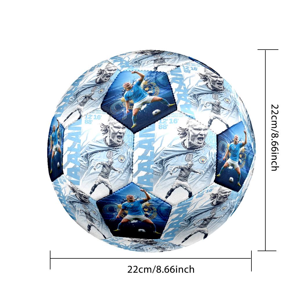 Haaland Manchester City Football Player Soccer Ball Size 5 Football Machinestitched Indooroutdoor Universal Football Sports Enthusiast Gifts