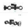 Standard 15mm Double Rod Clamp Adapters For DSLR Camera Shoulder Mount Rig 15mm Rod Support for Professional Photography