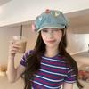Women's Summer Thin Niche Design Japanese Sweet Bow Strawberry Star Anise Beret Face Small Cloud Painter Hat