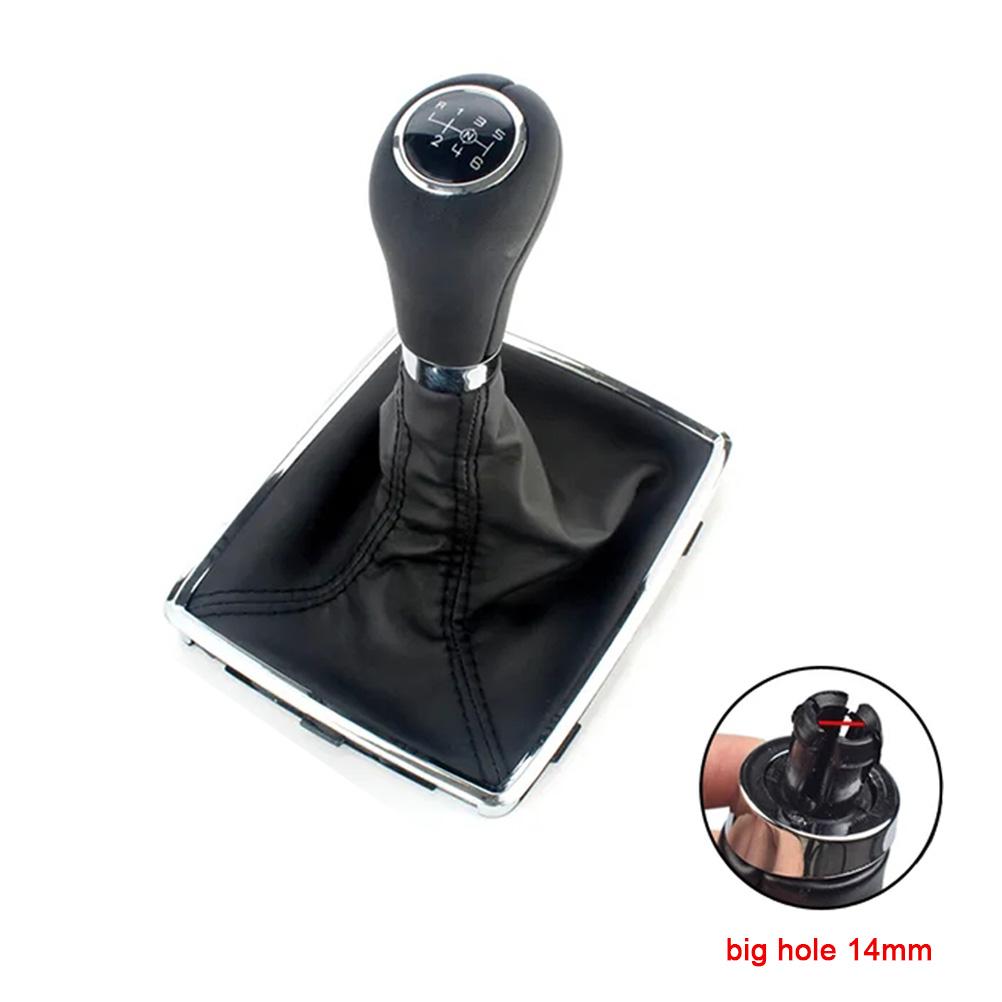 Auto Parts 5/6 Speed Gear Shift Knob With PU Leather Boot For Mercedes Benz W204 C204 C63 C300 C250 W207 A207 W212 2007-2013