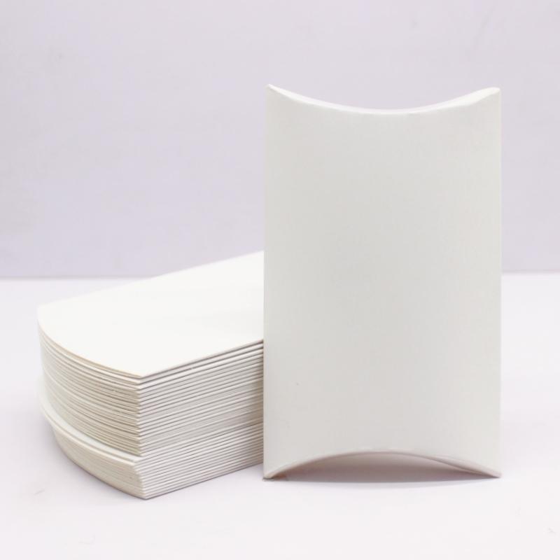 

10/50 шт. 12,5x8x2 см белая/черная/крафт-бумага 3-цветная дополнительная упаковочная бумажная коробка коробка с окном из ПВХ 50box