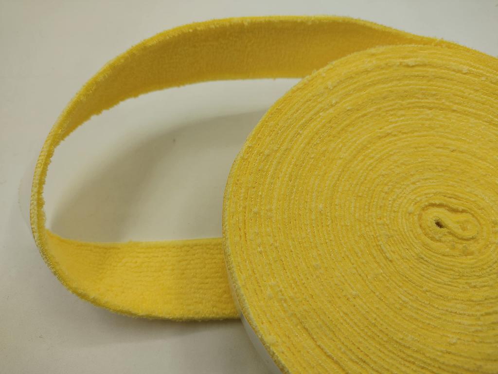 Dünnes Fiber Grip Tape 10 für und mit Endstücken Ungefähr 15 Wicklungen [phalatina] Handtuch, Meter, Badminton, Tennis, Squash, Tape, (Hellgelb)