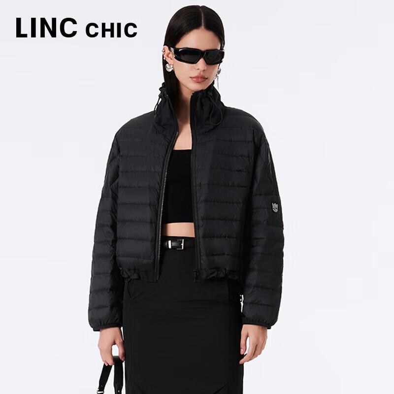 Jinyujie Damen Ultra-Leichte Stehkragen Locker Daunenjacke