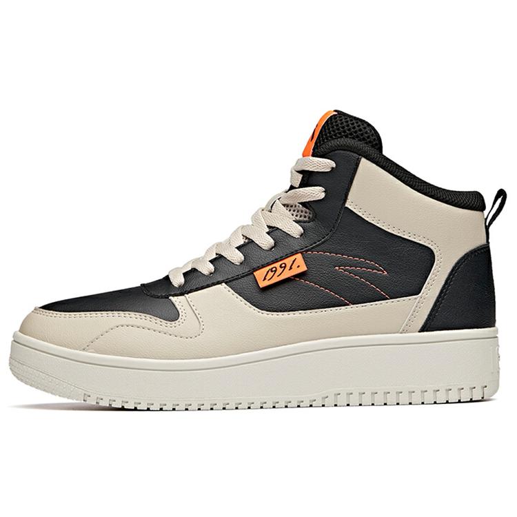 

new Anta Life Collection Slip Resistant High Top Skateboard Shoes Men s Black Gray 40