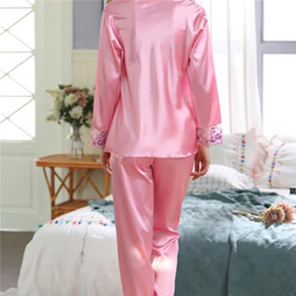 Pajamas Autumn Sexy Longsleeved Spring Ice Silk Thin Section Home Service Suit