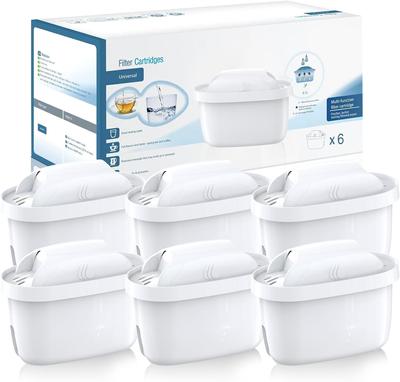 Suke Brita Replacement Cartridge Water Purification Pot Cartridge Compatible Filter Cartridge Present 6 Pieces Polypropylene [BRITA MAXTRA]