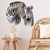 Creative Zebra Animal Wall Sticker for Bedroom Window Laundry Room Cabinet Makeover Self-Adhesive Removable Home Decor