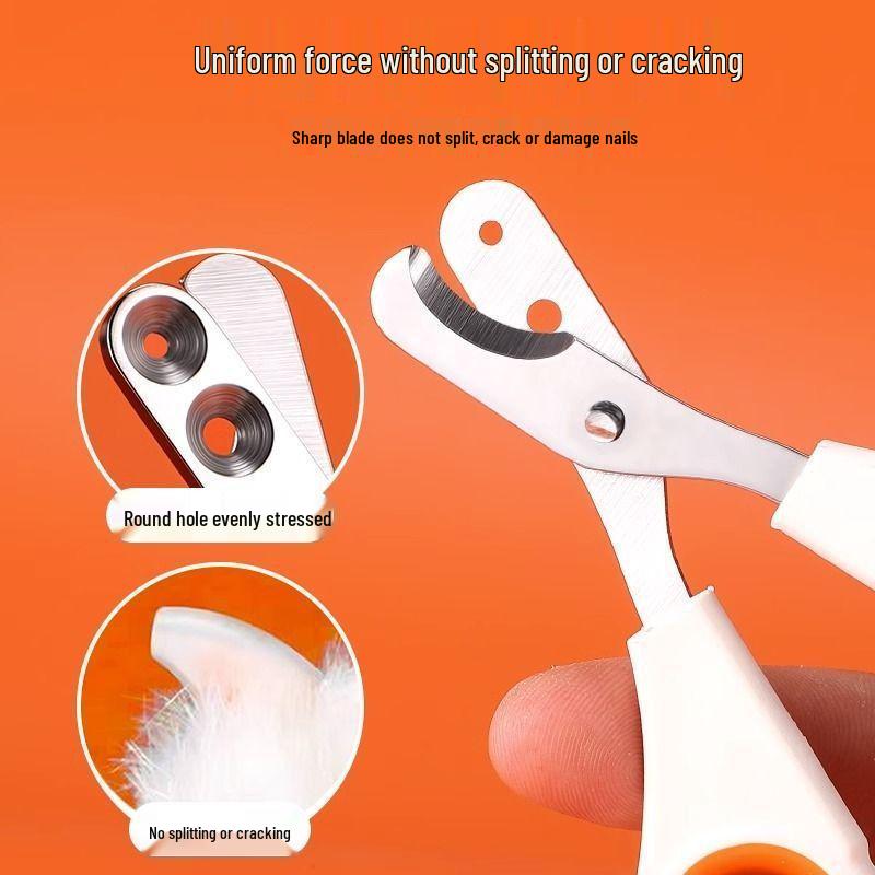 Anti-Bleeding Cat Nail Clipper for Newbies - Round Hole Design To Prevent Scratches