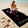 1Pc Vampire Diaries Romance Beach Towel, Quick Dry, Multi-Use for Beach Pool Gym Yoga Home Travel, Christmas, Halloween, Xmas Gift S929633