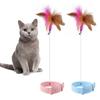 Teaser Wand Indoor Play Interactive Cat Toys Collar Tease Cat Rod Pets Supplies Cats Teasing Stick