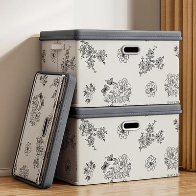 Oxford Cloth Household Clothes Storage Box Foldable Wardrobe Bedside Storage Box Toy Snacks Car Storage Box