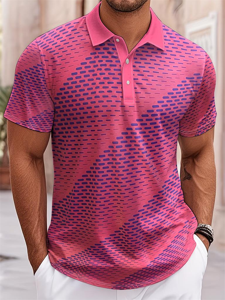 Men Hawaiian Pineapple 3D Print Polos Man Casual Short Sleeve Breathable Streetwear Fashion Summer Beach Top Outfit