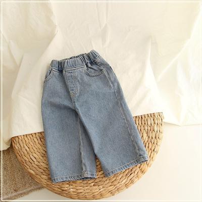 Spring Children's Pants Autumn Boy's Denim Soft Jeans Casual Girls Pants Kids Straight Jeans Trousers