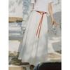 ELLE Women's French Elegant Pleated A-Line Skirt
