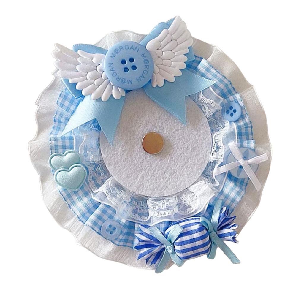 Cute Candy Themed Badge Holder Trendy Lace Badge Stand with Sweet Candy Elements for Daily Wear Parties Dates