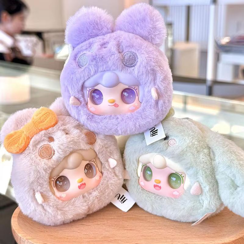 Yooki V11 Cutely Rabbit Series Genuine  Vinyl Plush Doll Bag Pendant Desktop Ornament Trendy Cute Bunny Doll Plaything Gifts