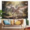 Cute Cool Horse Elements Peach Skin Tapestries 1pc Novelty Pattern Wall Hanging for Living room Bedroom Dorm Office