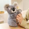 27Cm Grey Mother-Child Koala Plush Toy Stuffed Simulation Animal Doll Cute Plushie Birthday Present