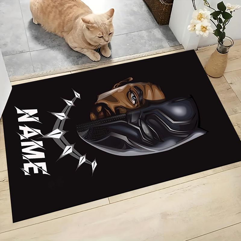 Custom Name Panther Power Symbolism Carpet Rug Customizable Soft Washable Anti-Slip Home Living Room Sofa Mats Personalized Rug. 090912