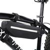 Nylon Outdoor Waterproof Bicycle Front Tube Frame Triangular Bag Riding Bike Cycling Holder Pouch AccessoriesBlack 2L