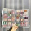 Nail Wear Storage Box Dustproof Transparent Storage Book Nail Plate Style Works Display Color Card Book Nails Supplies Tool New