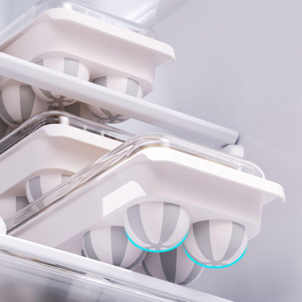 Stackable Egg Storage Holder Space-Saving Fridge Egg Organizer Refrigerator Egg Tray  Home
