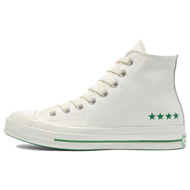 

Converse Chuck Taylor All Star Stylish Versatile High-top Canvas Shoes Unisex Retro White Green 35