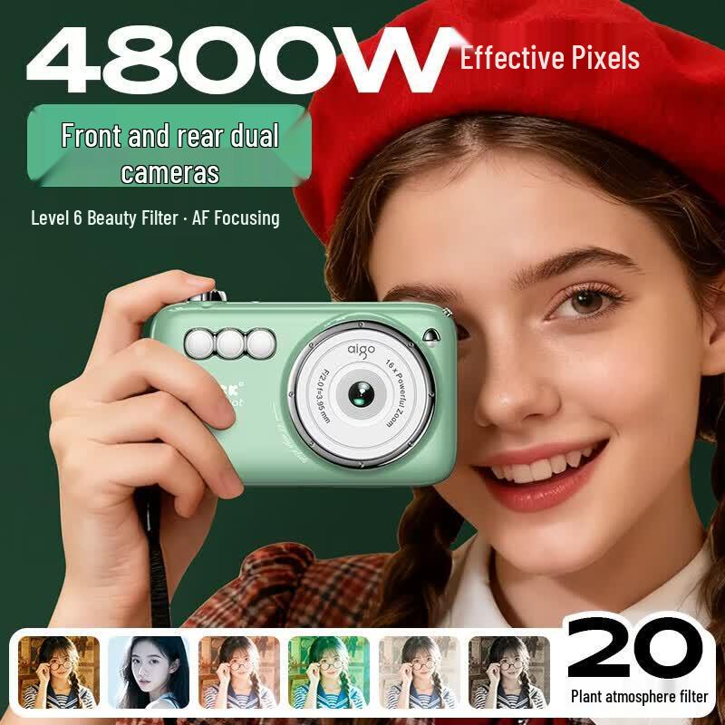 Aigo V1 Dual-Cam Selfie Digital Camera (CN version)