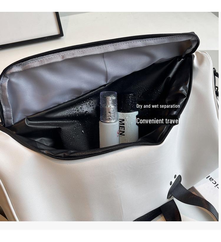 Large-Capacity Travel Bag with Shoe Compartment & Wet/Dry Separation, Ideal for Short Trips & Fitness