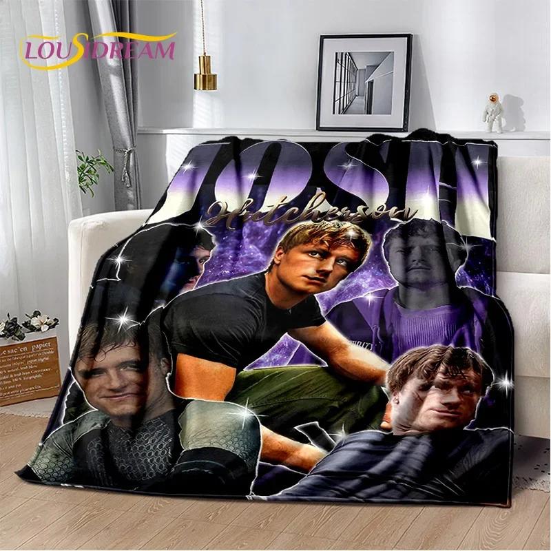 3D Handsome Josh Hutcherson Star Soft Flannel Blanket for Beds Bedroom Sofa Picnic,Throw Blanket for Cover Outdoors Leisure Gift
