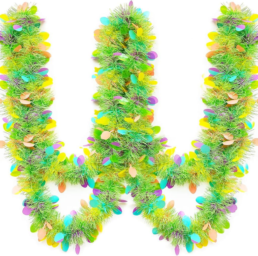 2M Easter Stripe Color Strip DIY Wreath Craft Decoration Birthday Ribbon Hanging Decoration Children's Gift Home Party tools