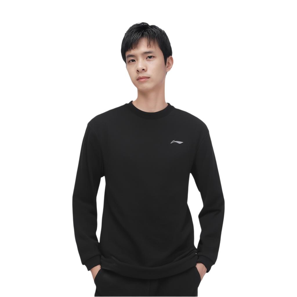Li Ning Fall Winter Fleece Lined Thermal, Casual Sports Sweatshirt Men's YTLV098-1