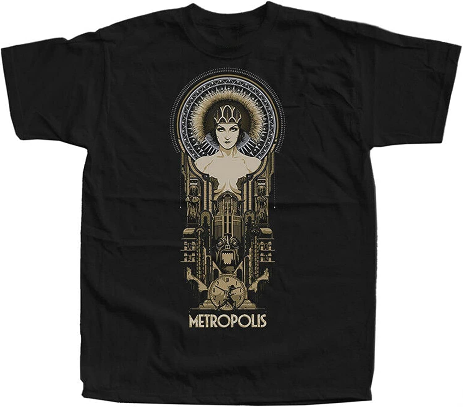 Metropolis V6, Movie Poster, 1927, Fritz Lang, T-Shirt Black S чёрный