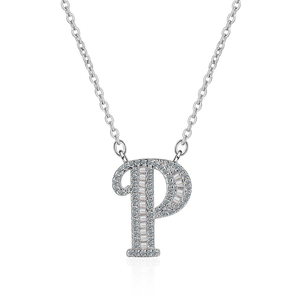 26 Letters of The Alphabet Necklace Female Romantic Travel with The Same Short Section of The Collarbone Chain Valentine's Day Gifts Necklace